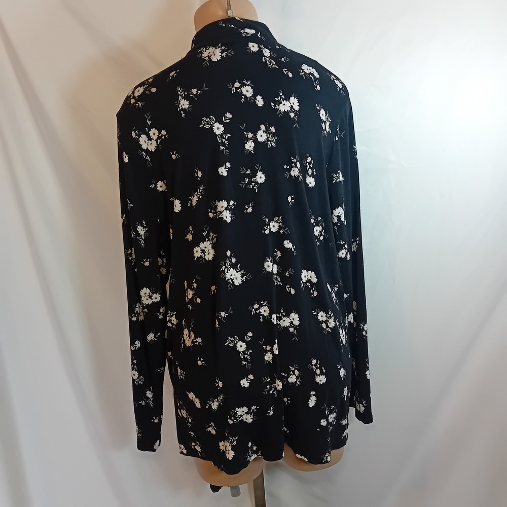 Déesse Lingerie Plus Size Button Down Sleep Top Floral Boho Cozy Loungewear 1X - Picture 5 of 16